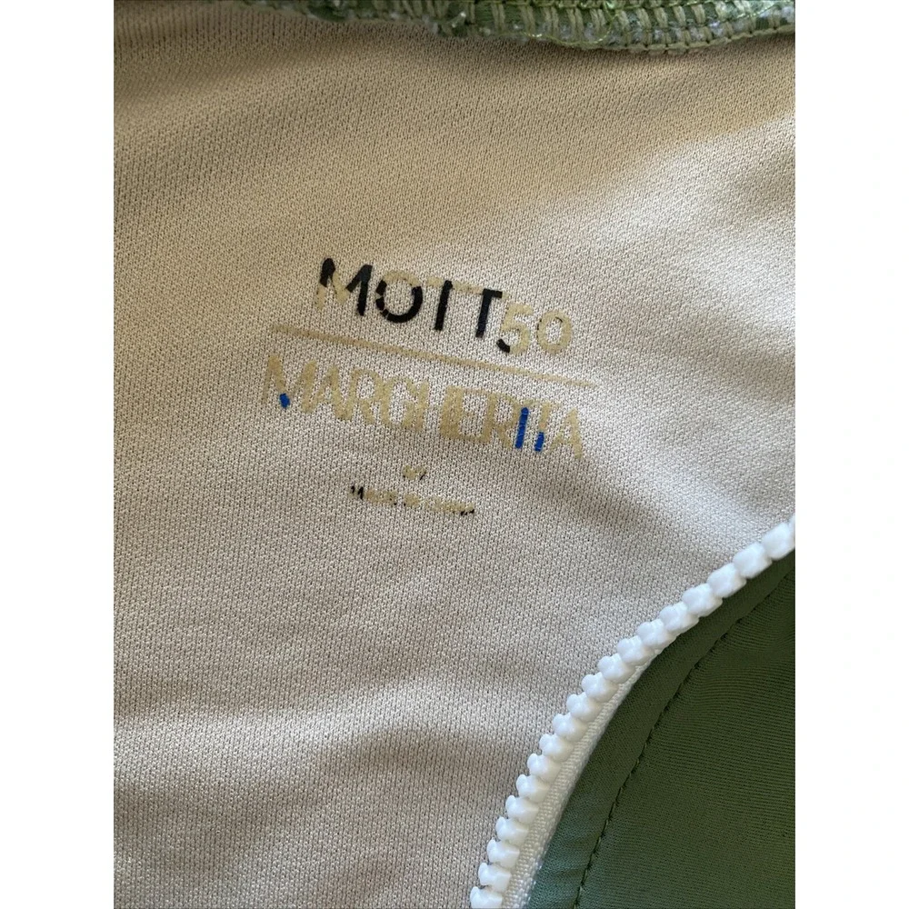Mott 50 Toddler Girls Margherita Olive Green One Piece Long Sleeve Swim‎